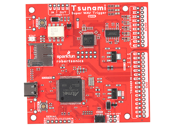 Qwiic Tsunami Super WAV Trigger - SparkFun | Mouser